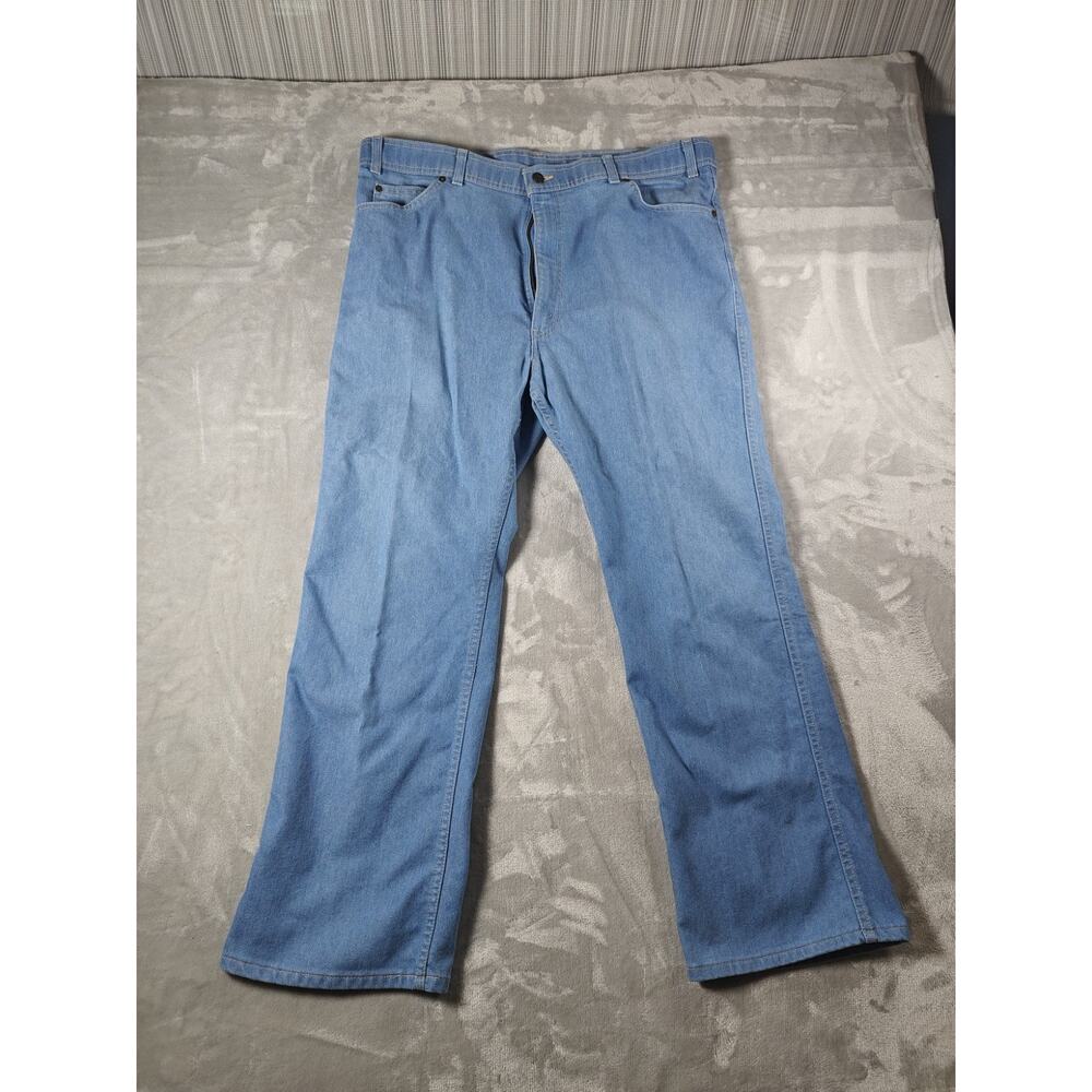 80s Levis 530 Orange Tab Bootcut Jeans W42xL30 Light Blue With-A-Skosh Cowboy